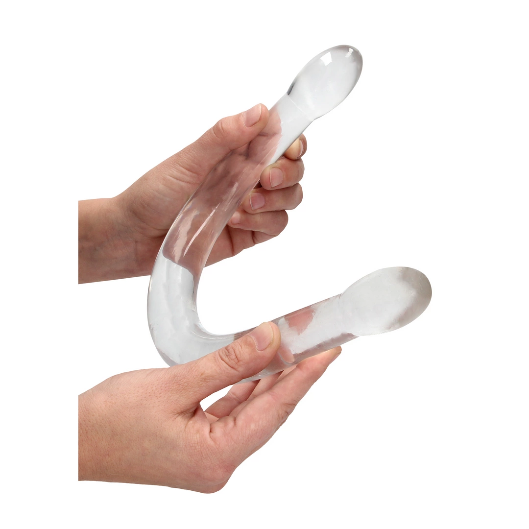 Dwustronne dildo RealRock Crystal Clear 17", 42 cm (przezroczysty) Dwustronne dildo RealRock Crystal Clear 17", 42 cm (przezroczysty)
