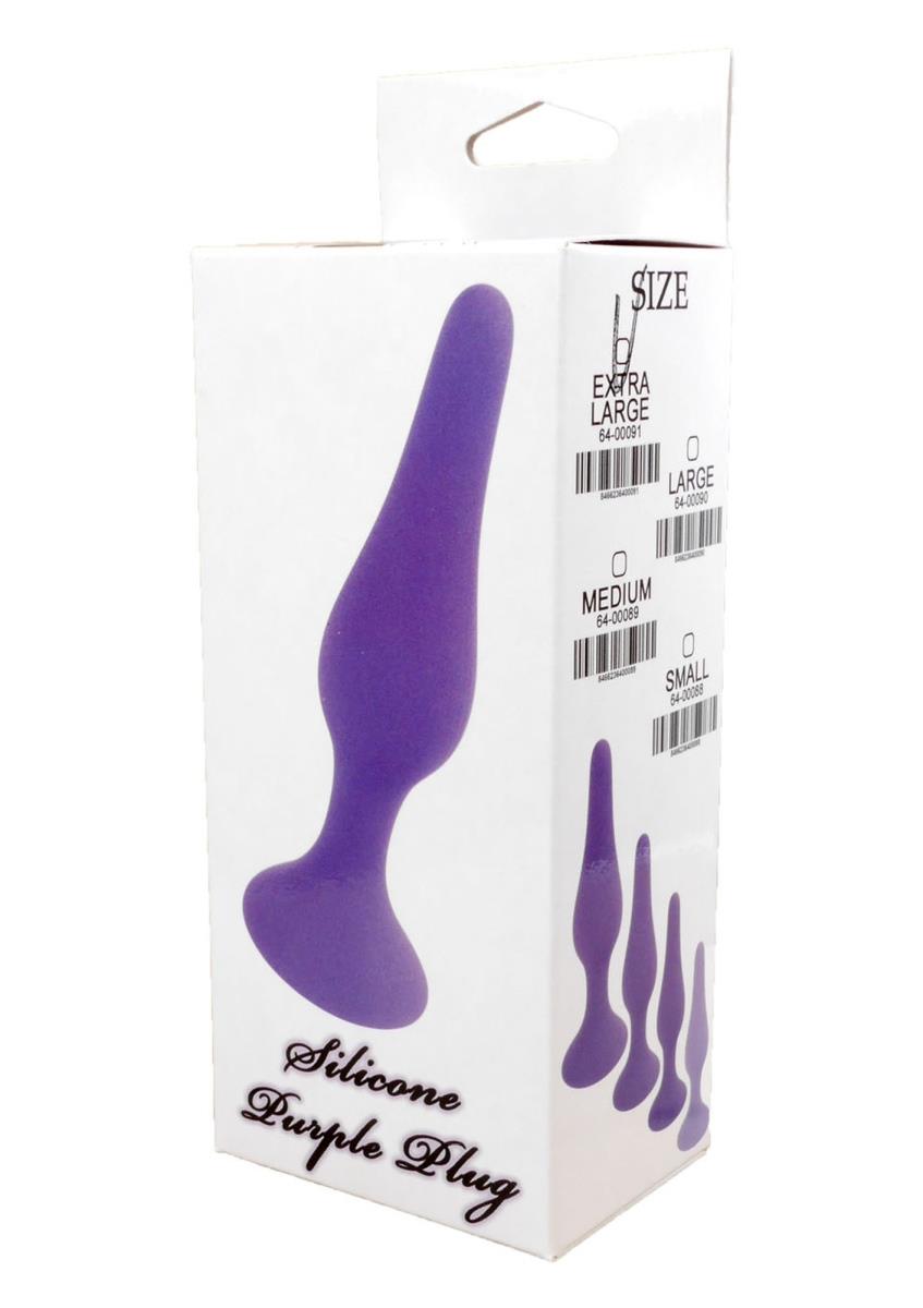 Korek analny Boss Silicone Plug Black Extra Large, 15 cm (fioletowy) Korek analny Boss Silicone Plug Black Extra Large, 15 cm (fioletowy)