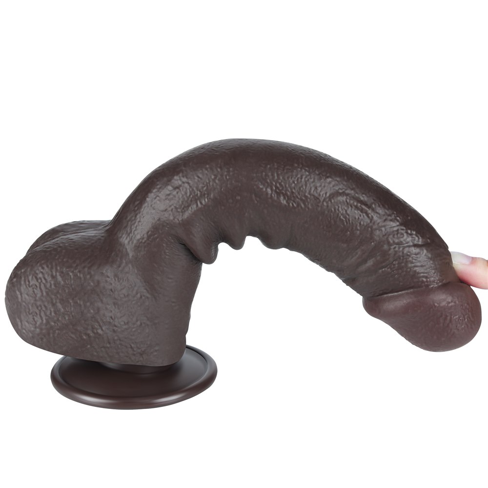 Dildo Sliding-Skin Dual Layer Dong 9.5'', 24 cm (czarny) Dildo Sliding-Skin Dual Layer Dong 9.5'', 24 cm (czarny)
