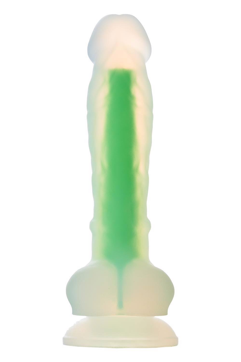 Dildo Radiant Glow In The Dark Soft,  17,5 cm (zielony) Dildo Radiant Glow In The Dark Soft,  17,5 cm (zielony)