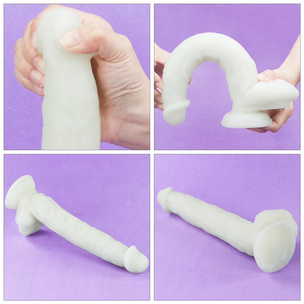 Neonowe dildo LoveToy Lumino Play, 26,9 cm (niebieski) Neonowe dildo LoveToy Lumino Play, 26,9 cm (niebieski)