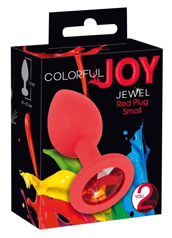 Korek analny z kryształkiem Colorful Joy Jewel Red Plug Small, 7,2 cm (czerwony) Korek analny z kryształkiem Colorful Joy Jewel Red Plug Small, 7,2 cm (czerwony)