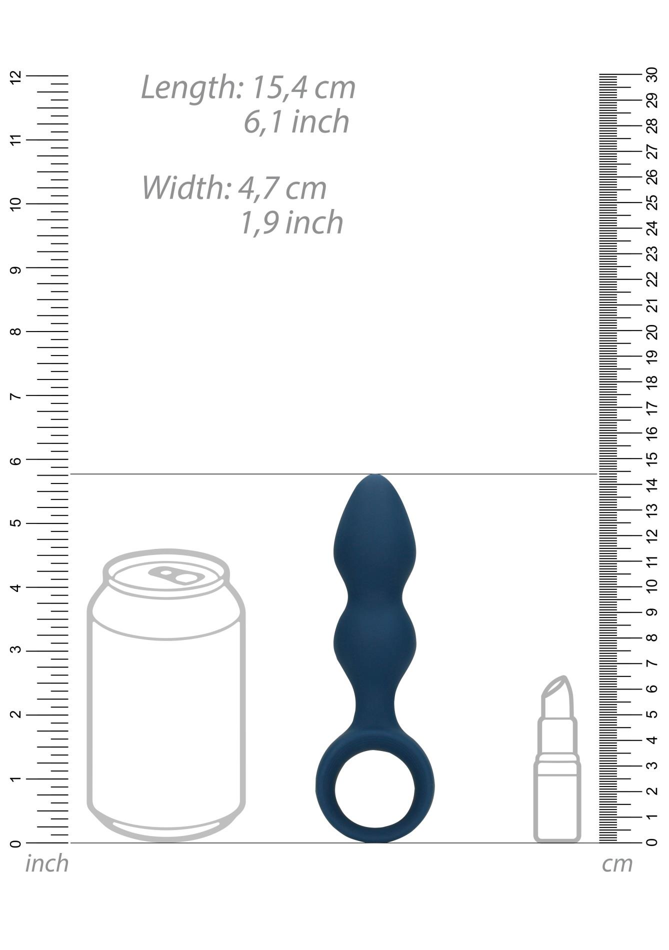 Korek analny Loveline Anal Plug, 15.4 cm (niebieski) Korek analny Loveline Anal Plug, 15.4 cm (niebieski)