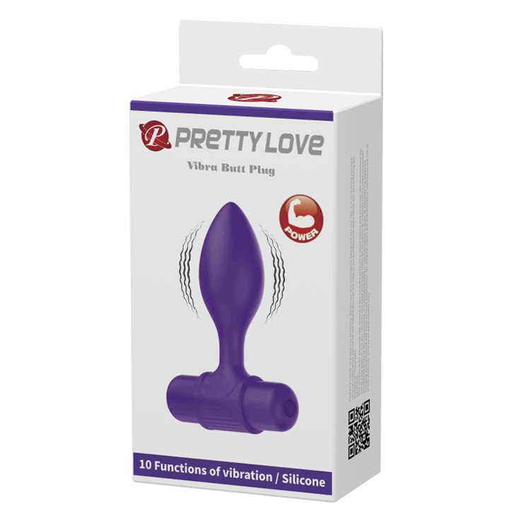 Korek analny Pretty Love Vibra Butt Plug, 8,6 cm (fioletowy) Korek analny Pretty Love Vibra Butt Plug, 8,6 cm (fioletowy)