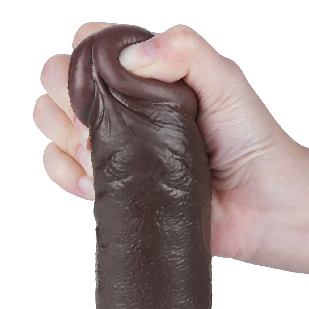 Dildo Sliding-Skin Dual Layer Dong 9.5'', 24 cm (czarny) Dildo Sliding-Skin Dual Layer Dong 9.5'', 24 cm (czarny)