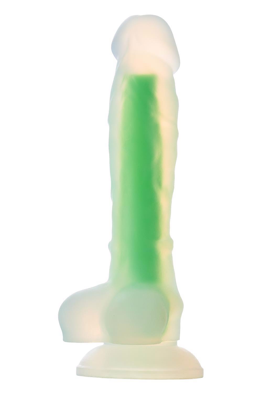 Dildo Radiant Glow In The Dark Soft,  17,5 cm (zielony) Dildo Radiant Glow In The Dark Soft,  17,5 cm (zielony)