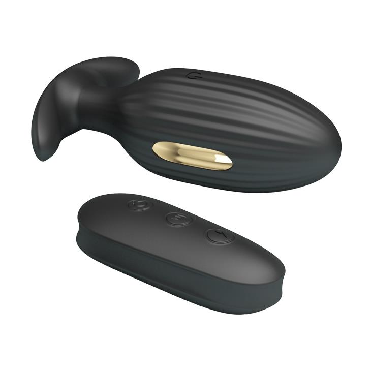 Korek analny Pretty Love Electric Shock Massager, 9,2 cm (czarny) Korek analny Pretty Love Electric Shock Massager, 9,2 cm (czarny)