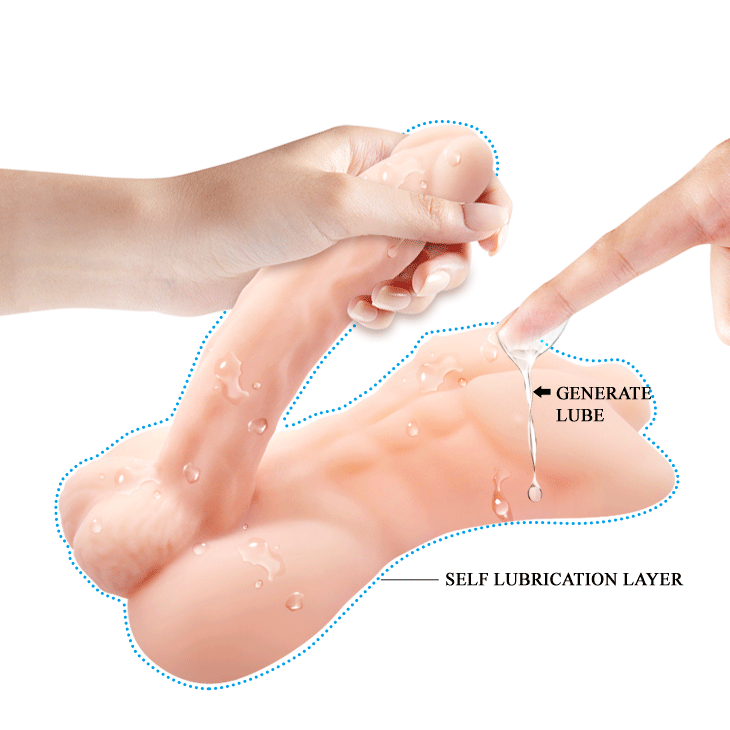 Dildo Baile Temptation Bigger Man Monster Dick, 21 cm (w kolorze cielistym)