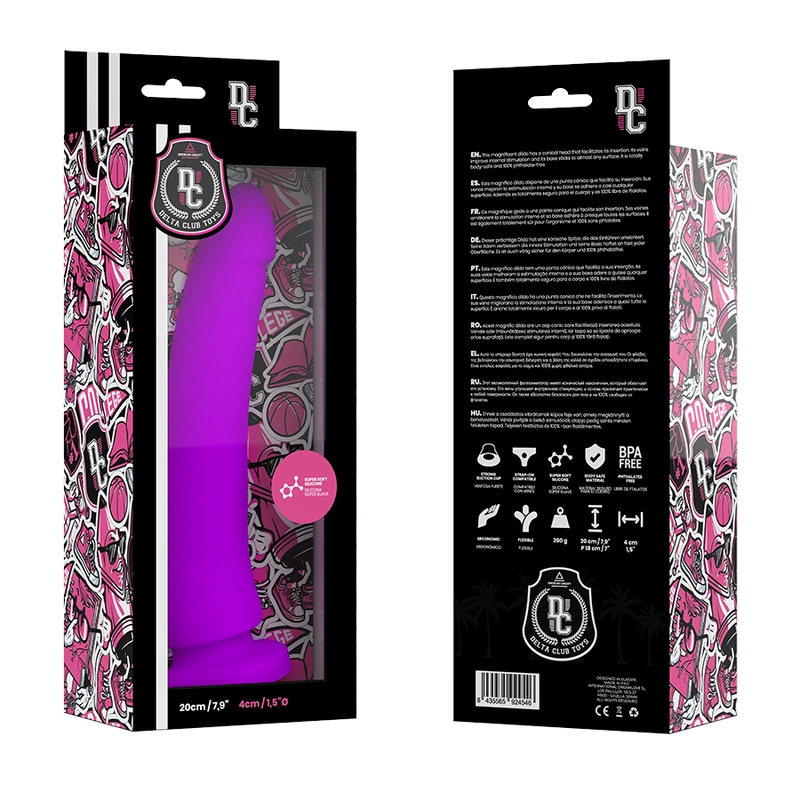 Dildo Delta Club Lilac, 20 cm (fioletowy) Dildo Delta Club Lilac, 20 cm (fioletowy)