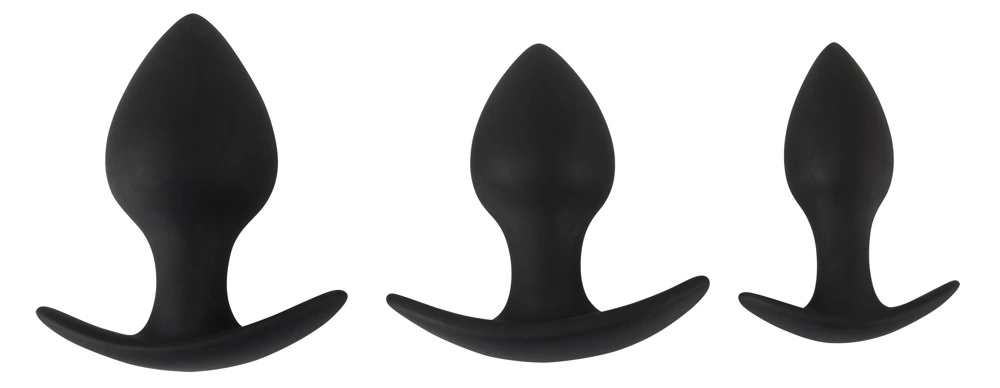 Zestaw korków analnych Black Velvets Anal Trainer Set, 3 szt (czarny) Zestaw korków analnych Black Velvets Anal Trainer Set, 3 szt (czarny)