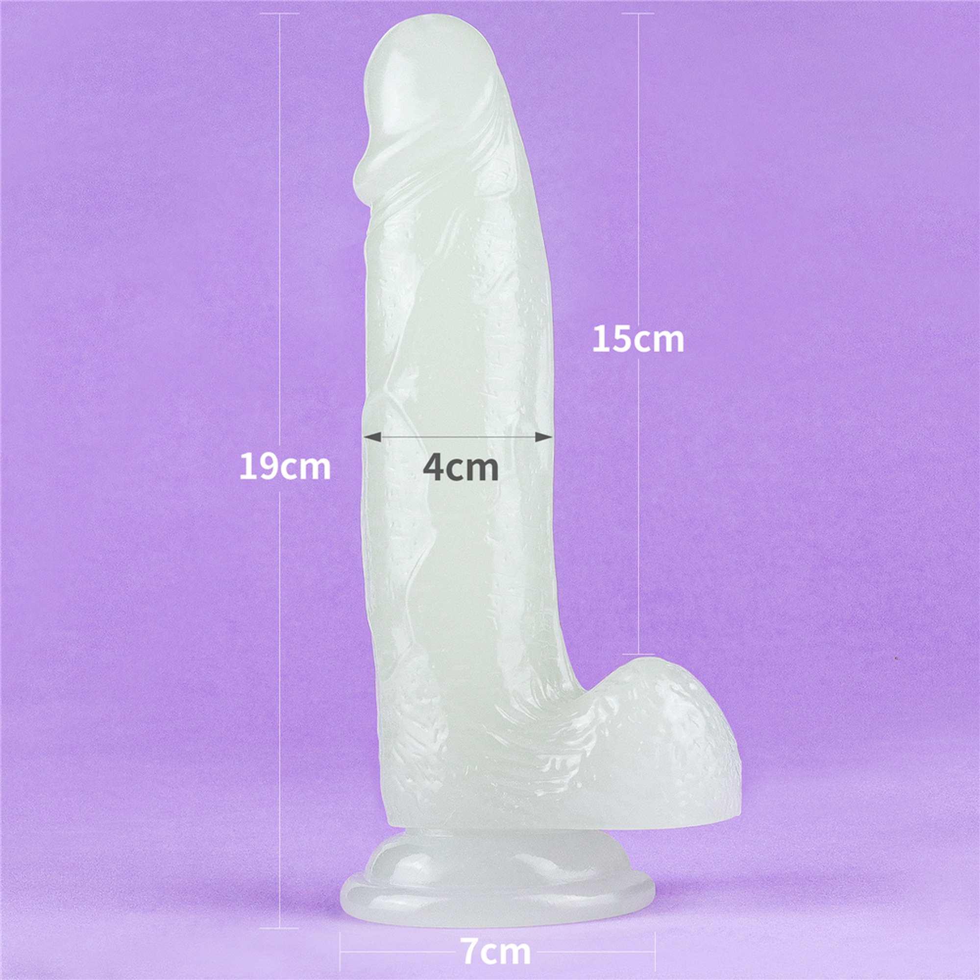 Neonowe dildo LoveToy Lumino Play, 19 cm (niebieski) Neonowe dildo LoveToy Lumino Play, 19 cm (niebieski)