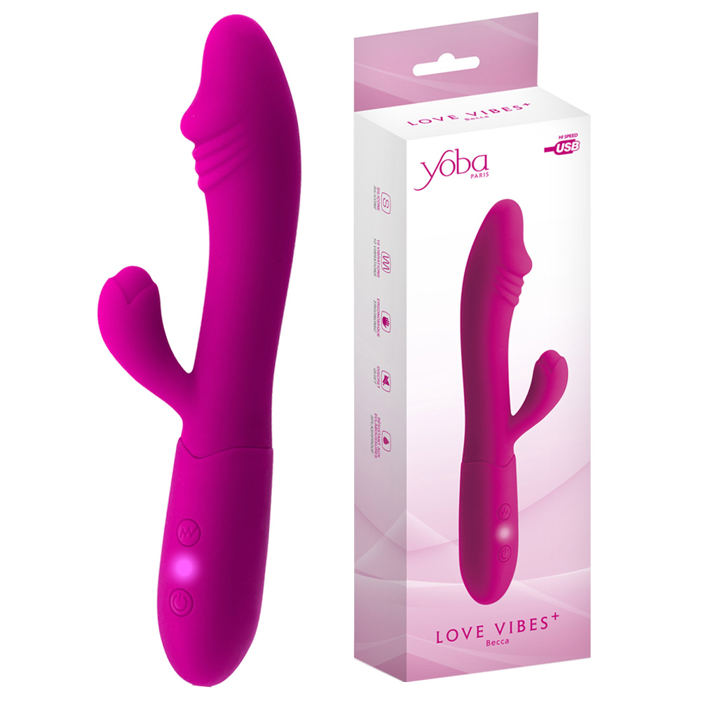 Вибратор-кролик Yoba Love Vibes Bess, 18,8 см (розовый) Вибратор-кролик Yoba Love Vibes Bess, 18,8 см (розовый)