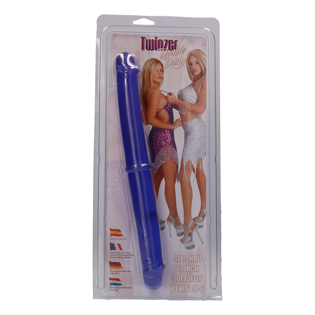 Dwustronne dildo Twinzer Double Dong 12 inch, 32 cm (fioletowy) Dwustronne dildo Twinzer Double Dong 12 inch, 32 cm (fioletowy)
