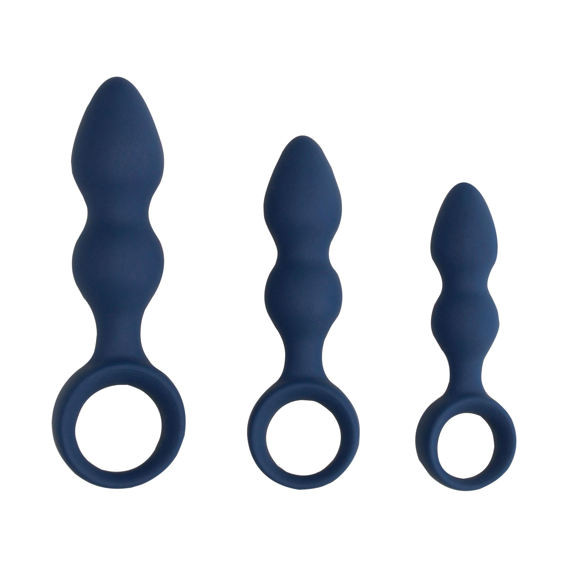 Korek analny Loveline Anal Plug L, 17.7 cm (niebieski) Korek analny Loveline Anal Plug L, 17.7 cm (niebieski)
