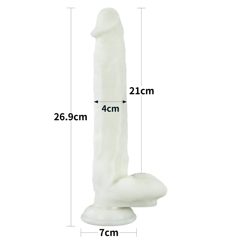 Neonowe dildo LoveToy Lumino Play, 26,9 cm (niebieski) Neonowe dildo LoveToy Lumino Play, 26,9 cm (niebieski)