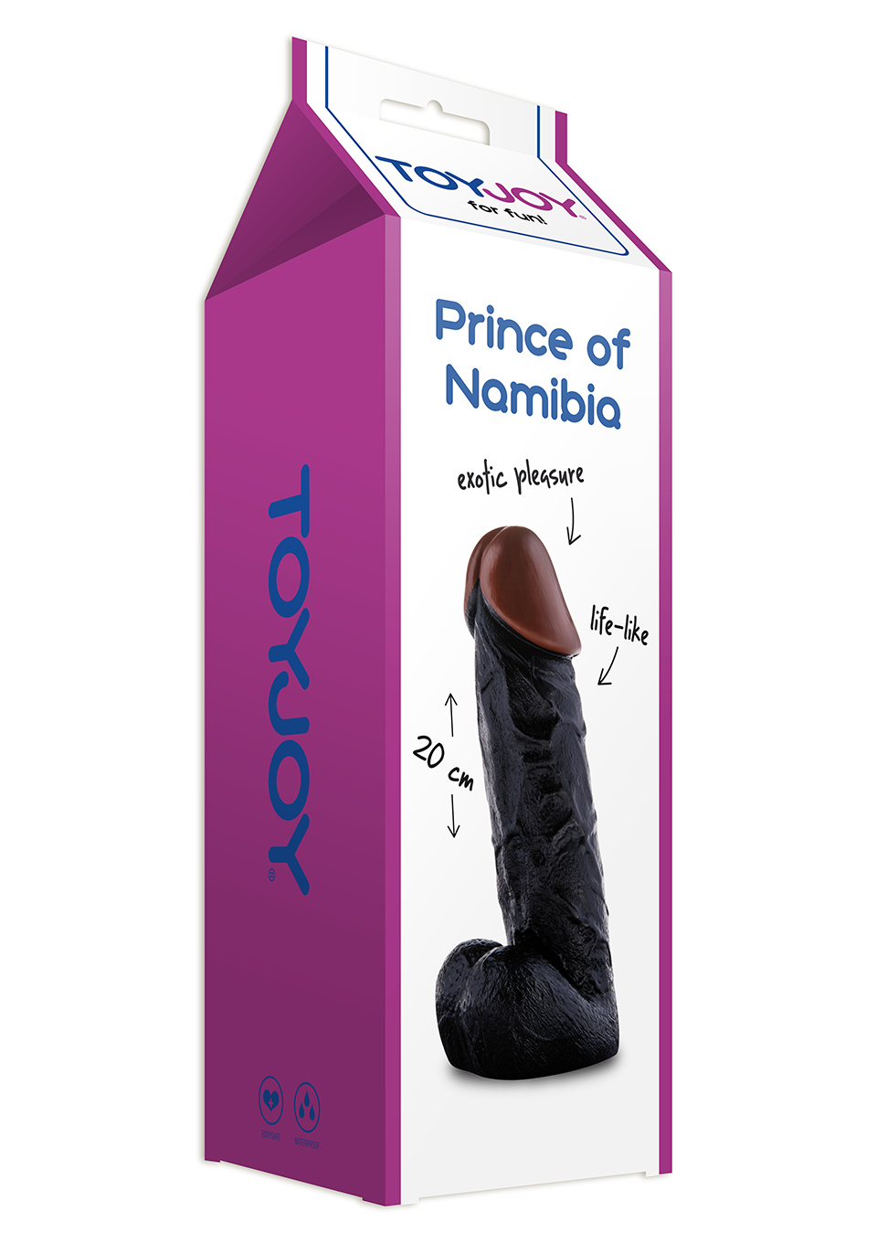 Dildo Toy Joy Prince of Namibia, 20 cm (czarny) Dildo Toy Joy Prince of Namibia, 20 cm (czarny)