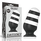 Korek analny LoveToy X-Missioner, 18 cm (czarny-biały) Korek analny LoveToy X-Missioner, 18 cm (czarny-biały)
