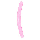 Dwustronne dildo RealRock Crystal Clear Double Dildo 18'', 45 cm (różowy) Dwustronne dildo RealRock Crystal Clear Double Dildo 18'', 45 cm (różowy)