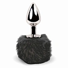 Korek analny FeelzToys Bunny Tails, 7 cm (czarny) Korek analny FeelzToys Bunny Tails, 7 cm (czarny)