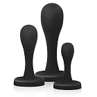 Zestaw korków analnych Buttr Kickers Butt Plug Training, 3 sztuki (czarny) Zestaw korków analnych Buttr Kickers Butt Plug Training, 3 sztuki (czarny)
