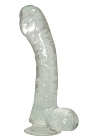 Dildo Lazy Buttcock, 17 cm (przezroczysty) Dildo Lazy Buttcock, 17 cm (przezroczysty)