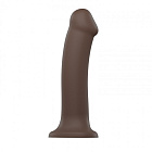 Dildo Strap-On-Me Dual Density Bendable XL, 20 cm (brązowy) Dildo Strap-On-Me Dual Density Bendable XL, 20 cm (brązowy)