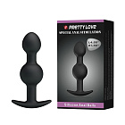 Korek analny Pretty Love silicone Anal balls, 10,4 cm (czarny) Korek analny Pretty Love silicone Anal balls, 10,4 cm (czarny)