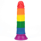Dildo LoveToy Prider 7", 18.5 cm (tęczowy) Dildo LoveToy Prider 7", 18.5 cm (tęczowy)