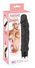 Realistyczny wibrator Nature Skin Big Vibe, 23 cm (czarny) Realistyczny wibrator Nature Skin Big Vibe, 23 cm (czarny)