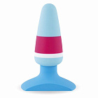 Korek analny FeelzToys Plugz Butt Plug, 7 cm (niebieski) Korek analny FeelzToys Plugz Butt Plug, 7 cm (niebieski)