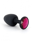 Korek analny z przesuniętym środkiem ciężkości i kryształem Dorcel Geisha Plug, 11 cm (czarny) Korek analny z przesuniętym środkiem ciężkości i kryształem Dorcel Geisha Plug, 11 cm (czarny)