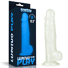 Dildo świecące w ciemności Lumino Play 8.5", 21,5 cm (niebieski) Dildo świecące w ciemności Lumino Play 8.5", 21,5 cm (niebieski)