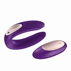 Вибратор Satisfyer Double Plus Remote, 9 см (фиолетовый) Вибратор Satisfyer Double Plus Remote, 9 см (фиолетовый)