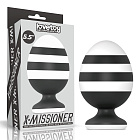 Korek analny LoveToy X-Missioner, 14 cm (czarny-biały) Korek analny LoveToy X-Missioner, 14 cm (czarny-biały)