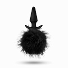 Korek analny Anal Adventures Rabbit Tail Plug, 12,7 cm (czarny) Korek analny Anal Adventures Rabbit Tail Plug, 12,7 cm (czarny)