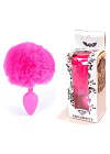 Korek analny z ogonkiem Boss Jewellery Bunny Tail, 6,5 cm (różowy) Korek analny z ogonkiem Boss Jewellery Bunny Tail, 6,5 cm (różowy)