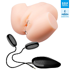 Masturbator z wibracjami Baile Crazy Bull Dual Vagina and Ass (w kolorze cielistym) Masturbator z wibracjami Baile Crazy Bull Dual Vagina and Ass (w kolorze cielistym)