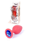 Silikonowy korek analny z kryształkiem Boss Silikon Jewellery, 8 cm (niebieski) Silikonowy korek analny z kryształkiem Boss Silikon Jewellery, 8 cm (niebieski)