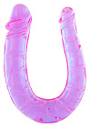 Dwustronne dildo win Head Jelly Penic Dong, 30 cm (fioletowy)