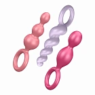 Zestaw korków analnych Satisfyer Booty Call, 3 szt (multi) Zestaw korków analnych Satisfyer Booty Call, 3 szt (multi)