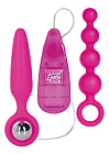 Zestaw stymulatorów analnych CalExotic Booty Call Booty Vibro Kit, 2 szt (różowy) Zestaw stymulatorów analnych CalExotic Booty Call Booty Vibro Kit, 2 szt (różowy)