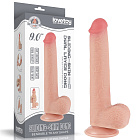 Dildo LoveToy Sliding-Skin Dual Layer Dong, 22 cm (w kolorze cielistym) Dildo LoveToy Sliding-Skin Dual Layer Dong, 22 cm (w kolorze cielistym)