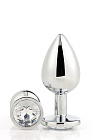 Korek analny Gleaming Love Silver Plug Medium, 8,3 cm (przezroczysty) Korek analny Gleaming Love Silver Plug Medium, 8,3 cm (przezroczysty)