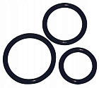 Zestaw pierścieni erekcyjnych Cock Ring Set, pc (czarny)