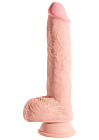 Dildo King Cock With Balls 10 Inch, 25,4 cm (kolor cielisty) Dildo King Cock With Balls 10 Inch, 25,4 cm (kolor cielisty)