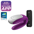 Вибратор для пар Satisfyer Double Fun, 9 см (фиолетовый) Вибратор для пар Satisfyer Double Fun, 9 см (фиолетовый)
