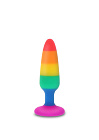 Korek analny Toy Joy Medium Twink Plug, 11 cm (tęcza) Korek analny Toy Joy Medium Twink Plug, 11 cm (tęcza)