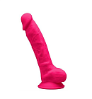 Dildo Silexd Premium Silicone Dildo Model 1 Size 7, 18,8 cm (różowy) Dildo Silexd Premium Silicone Dildo Model 1 Size 7, 18,8 cm (różowy)