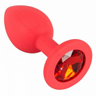 Korek analny z kryształkiem Colorful Joy Jewel Red Plug Small, 7,2 cm (czerwony) Korek analny z kryształkiem Colorful Joy Jewel Red Plug Small, 7,2 cm (czerwony)