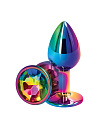 Korek analny Ns Novelties Rear Assets S, 6,9 cm (tęcza) Korek analny Ns Novelties Rear Assets S, 6,9 cm (tęcza)
